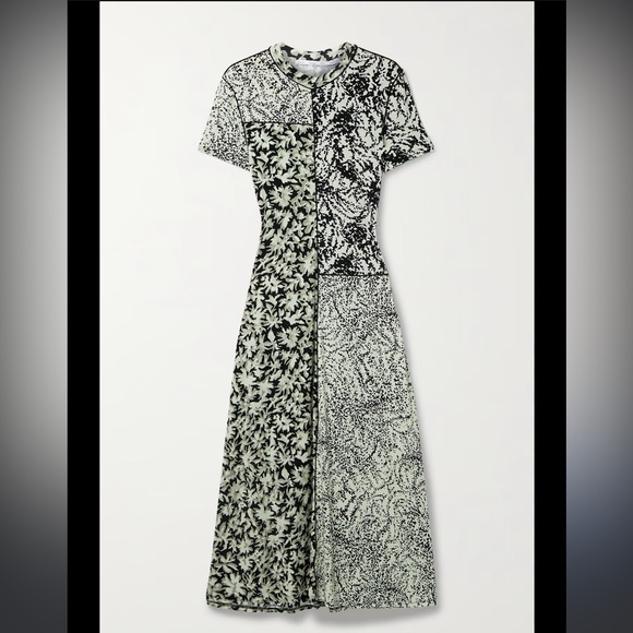 Proenza Schouler | Mixed Print Midi Dress - Picture 9 of 9